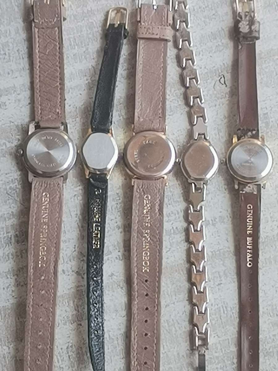 5 x LADIES QUARTZ WATCHES ALL IN EXCELLENT WORKING CONDITION