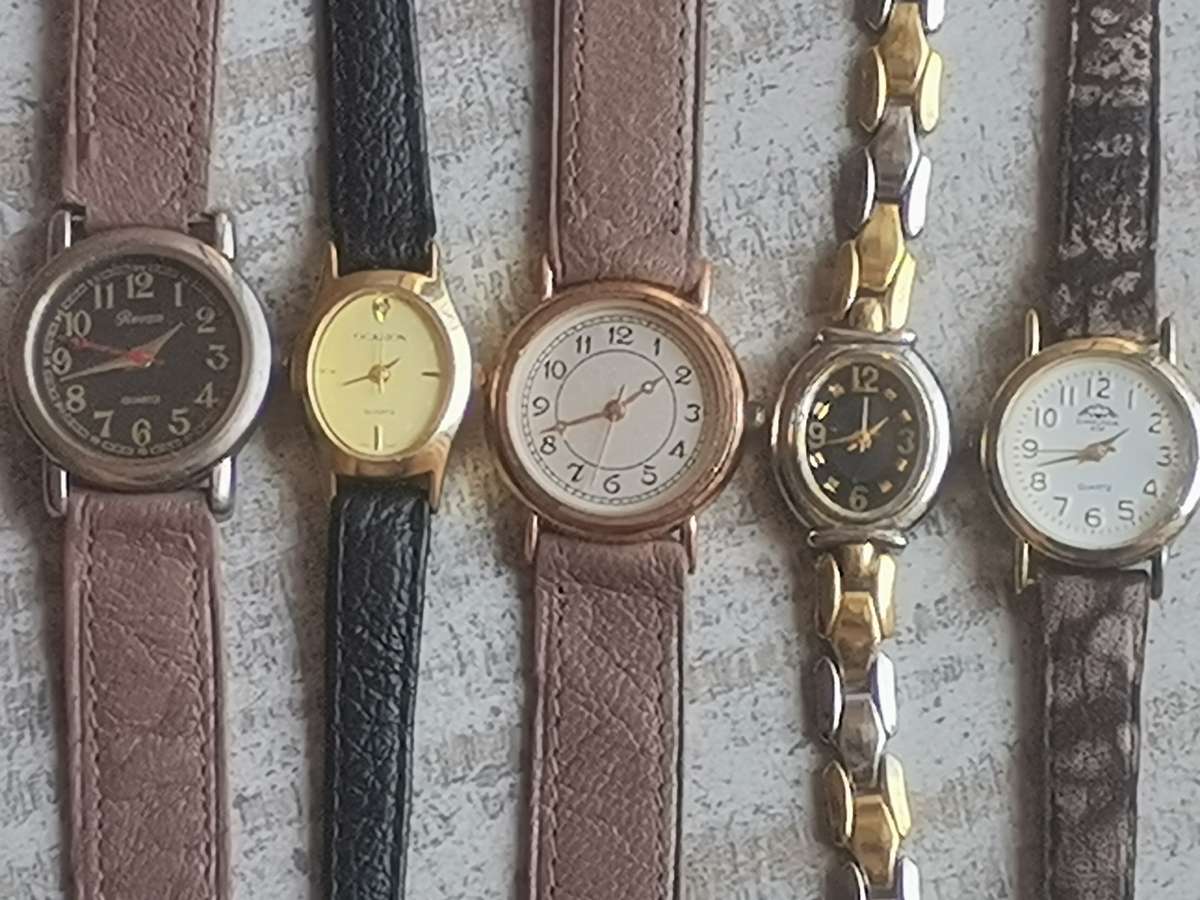 5 x LADIES QUARTZ WATCHES ALL IN EXCELLENT WORKING CONDITION