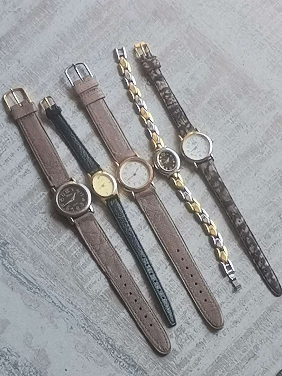 5 x LADIES QUARTZ WATCHES ALL IN EXCELLENT WORKING CONDITION