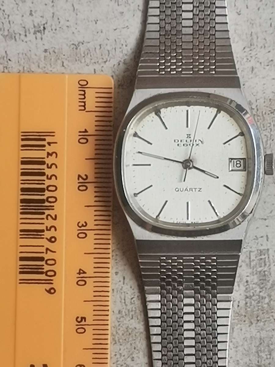 VINTAGE DELFIN EDOX MENS QUARTZ WATCH - UNTESTED SELLING AS IS