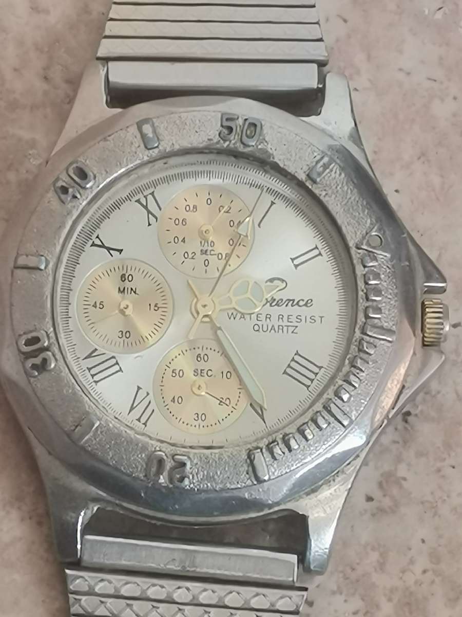 MENS STAINLESS STEEL FLORENCE WATCH IN EXCELLENT WORKING CONDITION