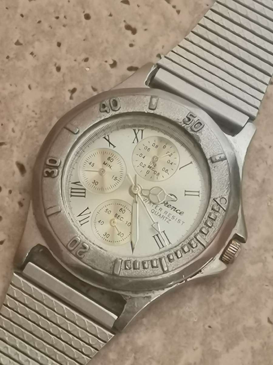 MENS STAINLESS STEEL FLORENCE WATCH IN EXCELLENT WORKING CONDITION