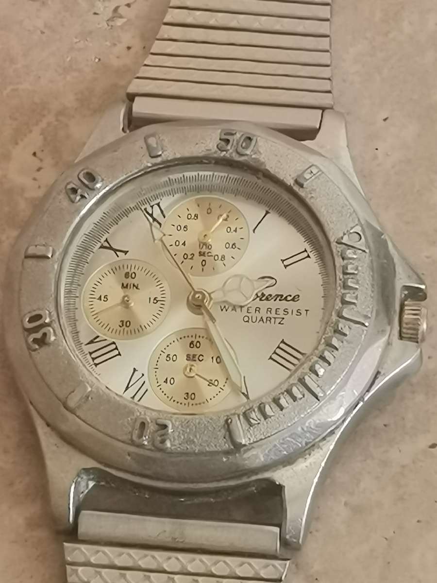 MENS STAINLESS STEEL FLORENCE WATCH IN EXCELLENT WORKING CONDITION