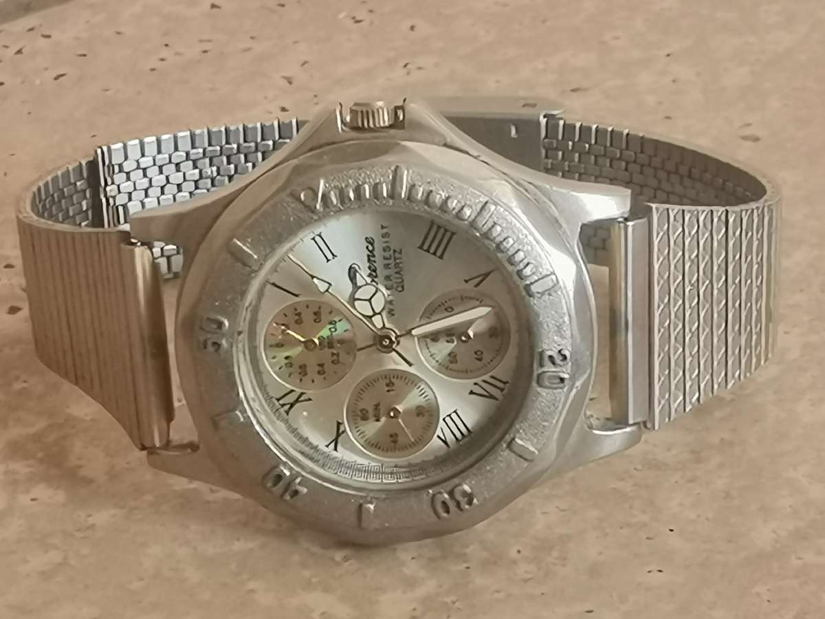 MENS STAINLESS STEEL FLORENCE WATCH IN EXCELLENT WORKING CONDITION