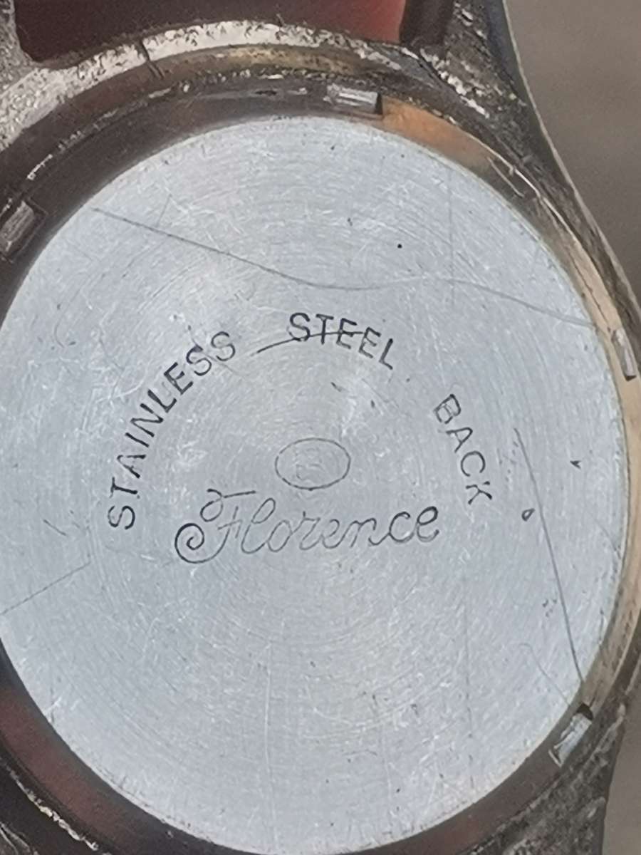 MENS STAINLESS STEEL FLORENCE WATCH IN EXCELLENT WORKING CONDITION