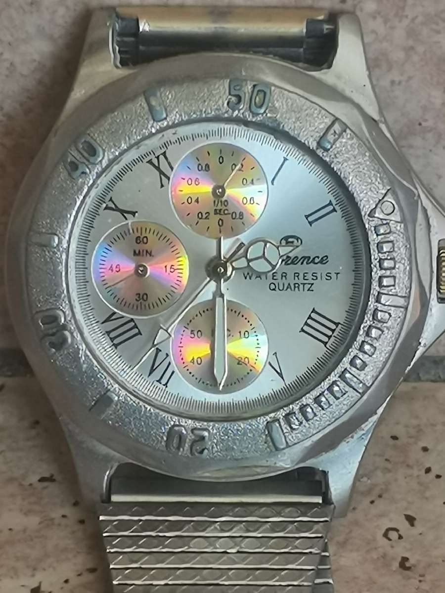 MENS STAINLESS STEEL FLORENCE WATCH IN EXCELLENT WORKING CONDITION