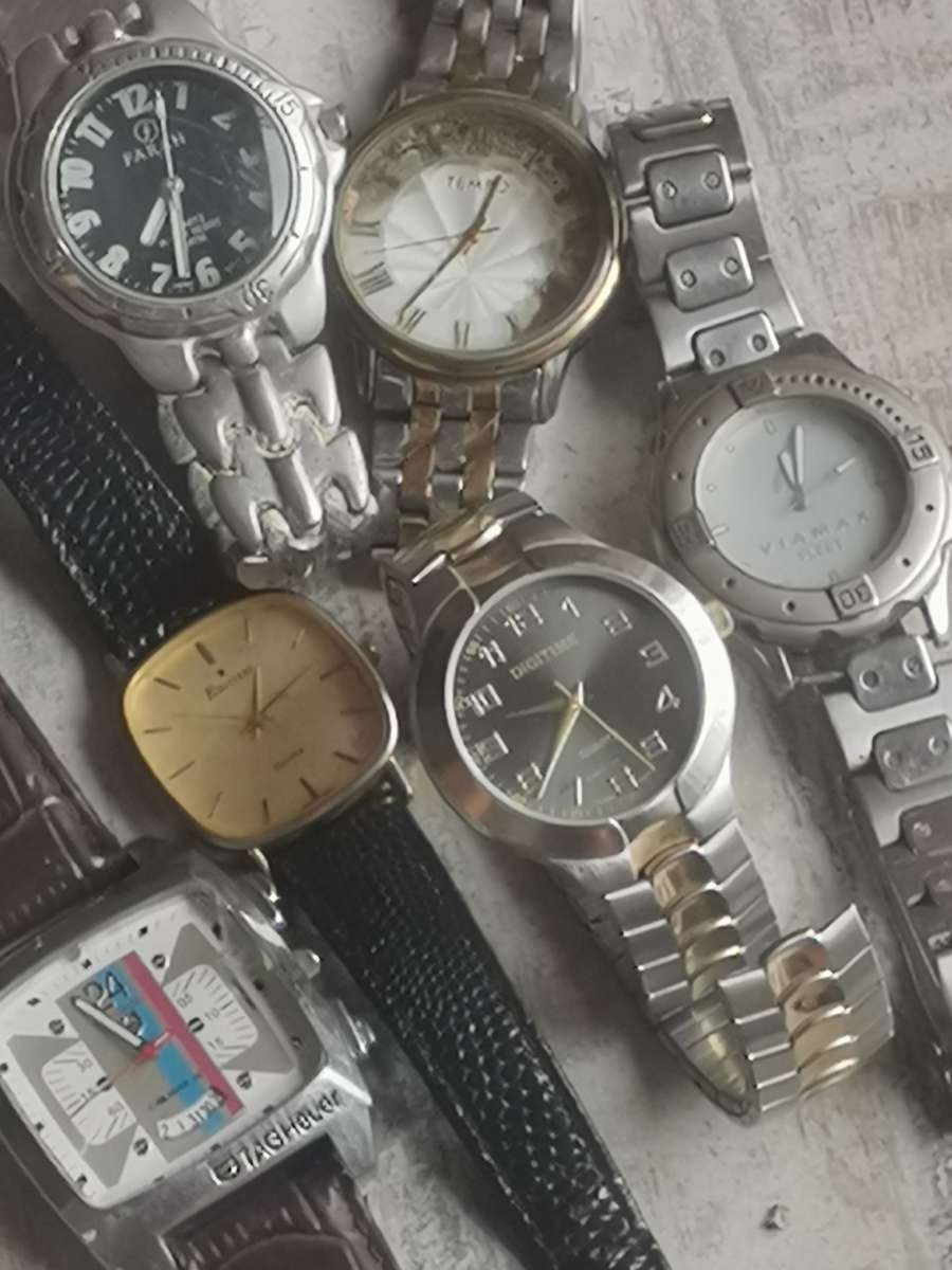 MENS BULK LOT WATCHES FOR SPARES OR REPAIRS - BIDDING FOR ALL 12 WATCHES