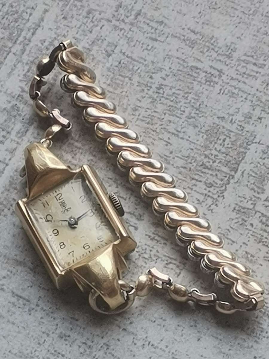 VINTAGE LADIES ROLEX  TUDOR GOLD WATCH - READ DESCRIPTION
