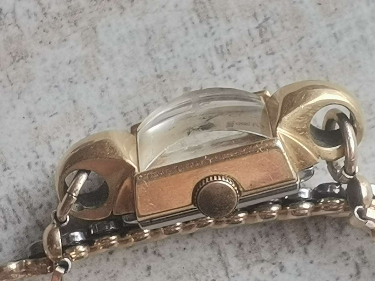 VINTAGE LADIES ROLEX  TUDOR GOLD WATCH - READ DESCRIPTION