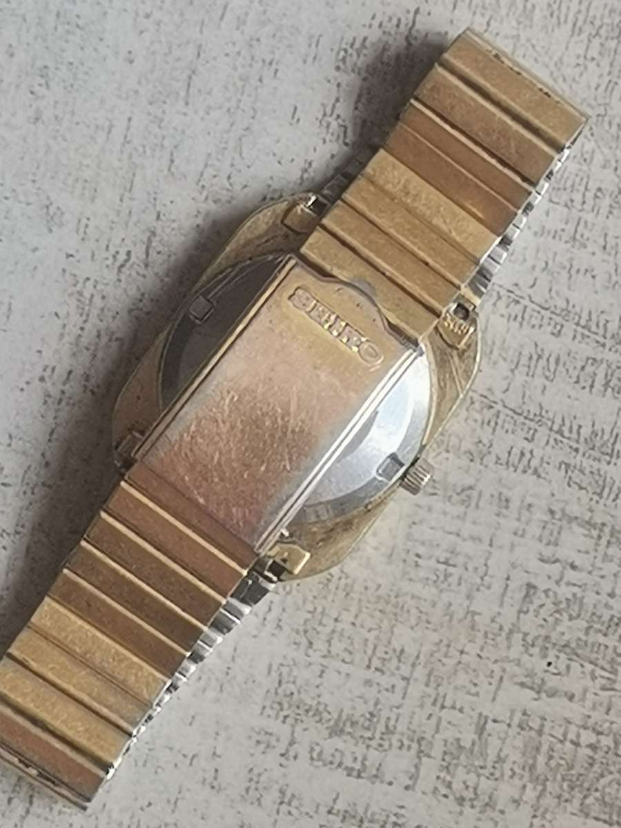 MENS SEIKO 5 AUTOMATIC GOLD WATCH - READ DESCRIPTION