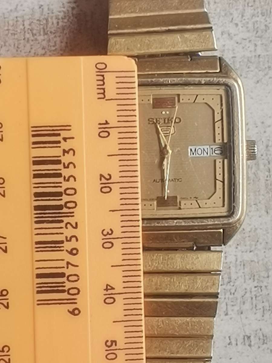 MENS SEIKO 5 AUTOMATIC GOLD WATCH - READ DESCRIPTION