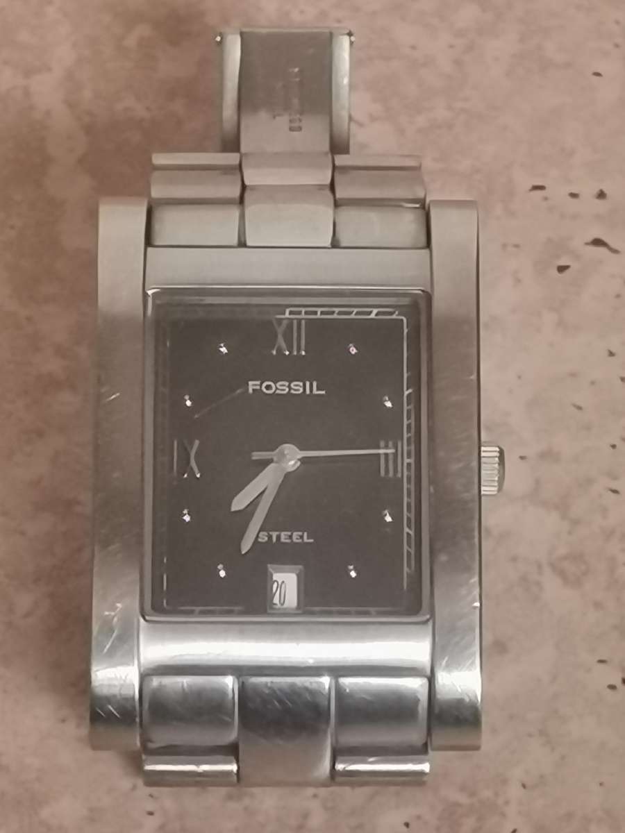 MENS FOSSIL STEEL ARKITEKT WATCH IN EXCELLENT WORKING CONDITION