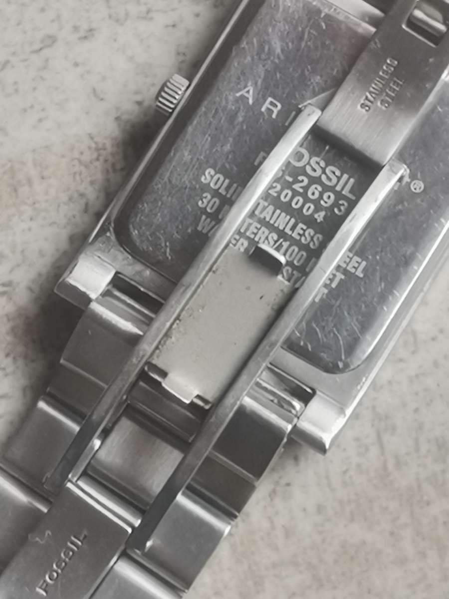 MENS FOSSIL STEEL ARKITEKT WATCH IN EXCELLENT WORKING CONDITION