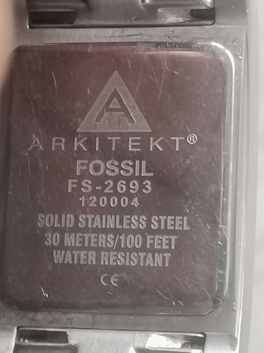 MENS FOSSIL STEEL ARKITEKT WATCH IN EXCELLENT WORKING CONDITION