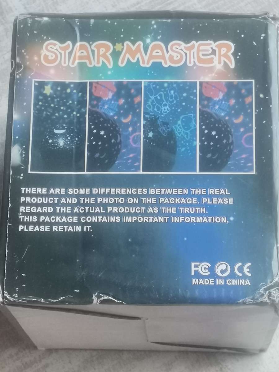 STAR MASTER ROTATING NIGHT LAMP NEW IN BOX