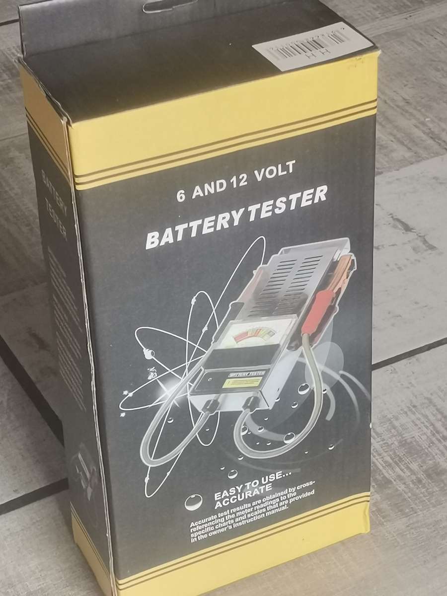 6 AND 12 VOLT CAR BATTERY TESTER - BRAND NEW IN BOX