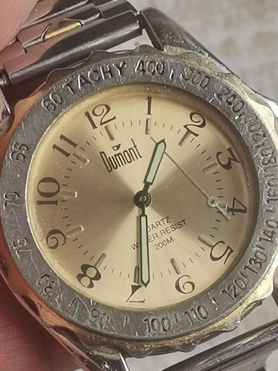 MENS DUMONT 200M WATCH WITH ROTATING BEZEL IN EXCELLENT WORKING