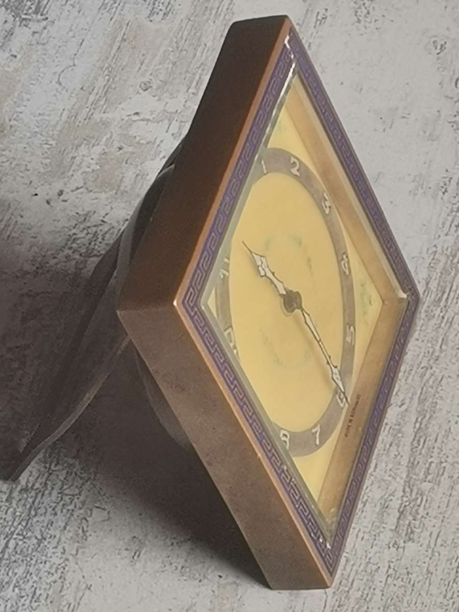 VINTAGE KIENZLE 8 DAY DESK CLOCK IN EXCELLENT WORKING CONDITION