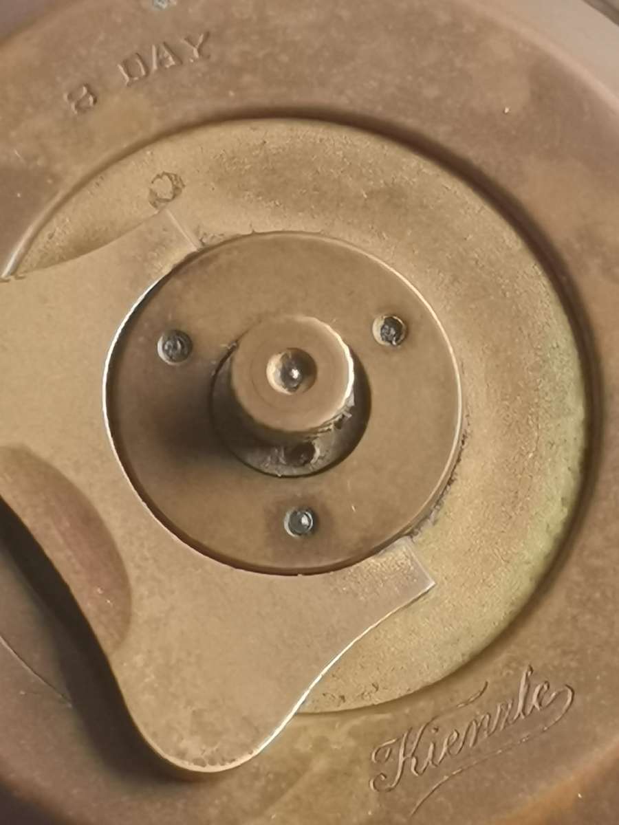 VINTAGE KIENZLE 8 DAY DESK CLOCK IN EXCELLENT WORKING CONDITION