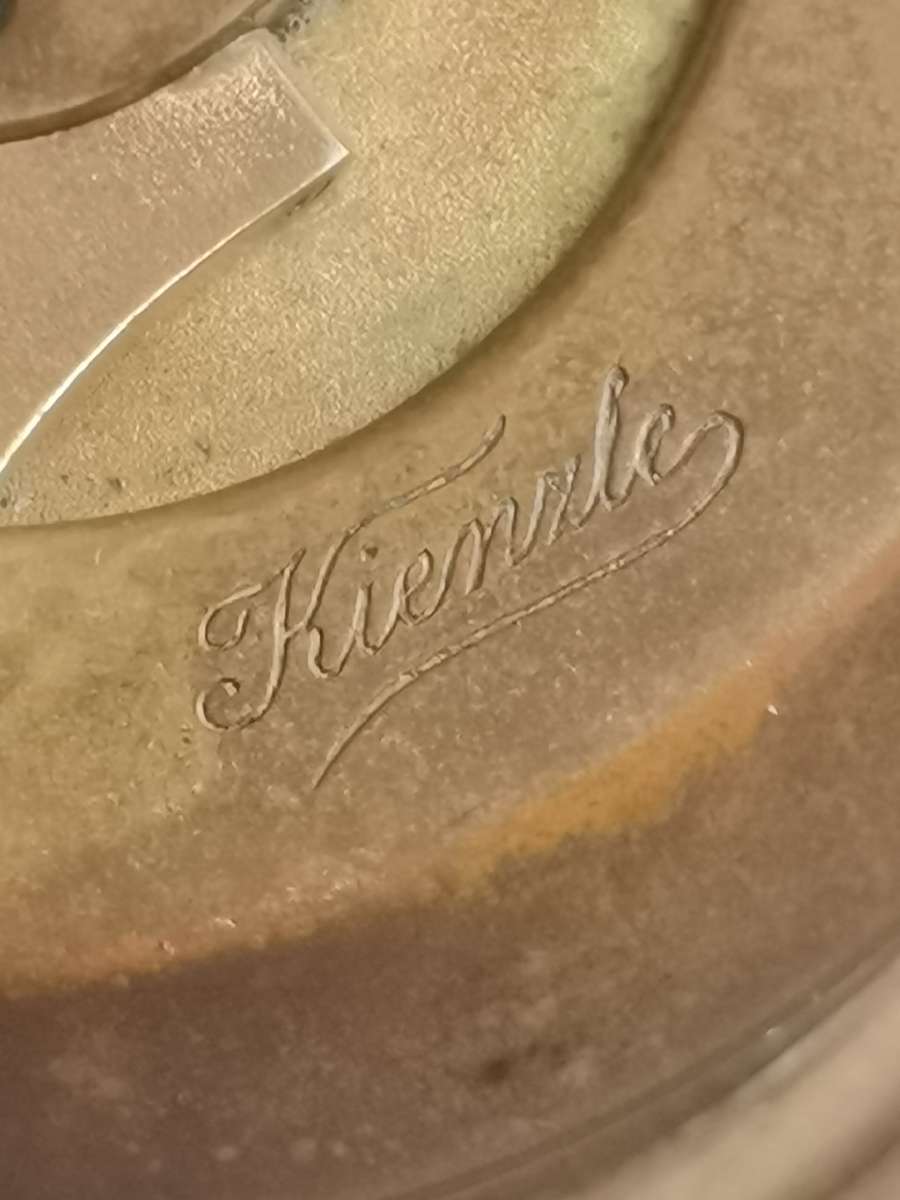 VINTAGE KIENZLE 8 DAY DESK CLOCK IN EXCELLENT WORKING CONDITION