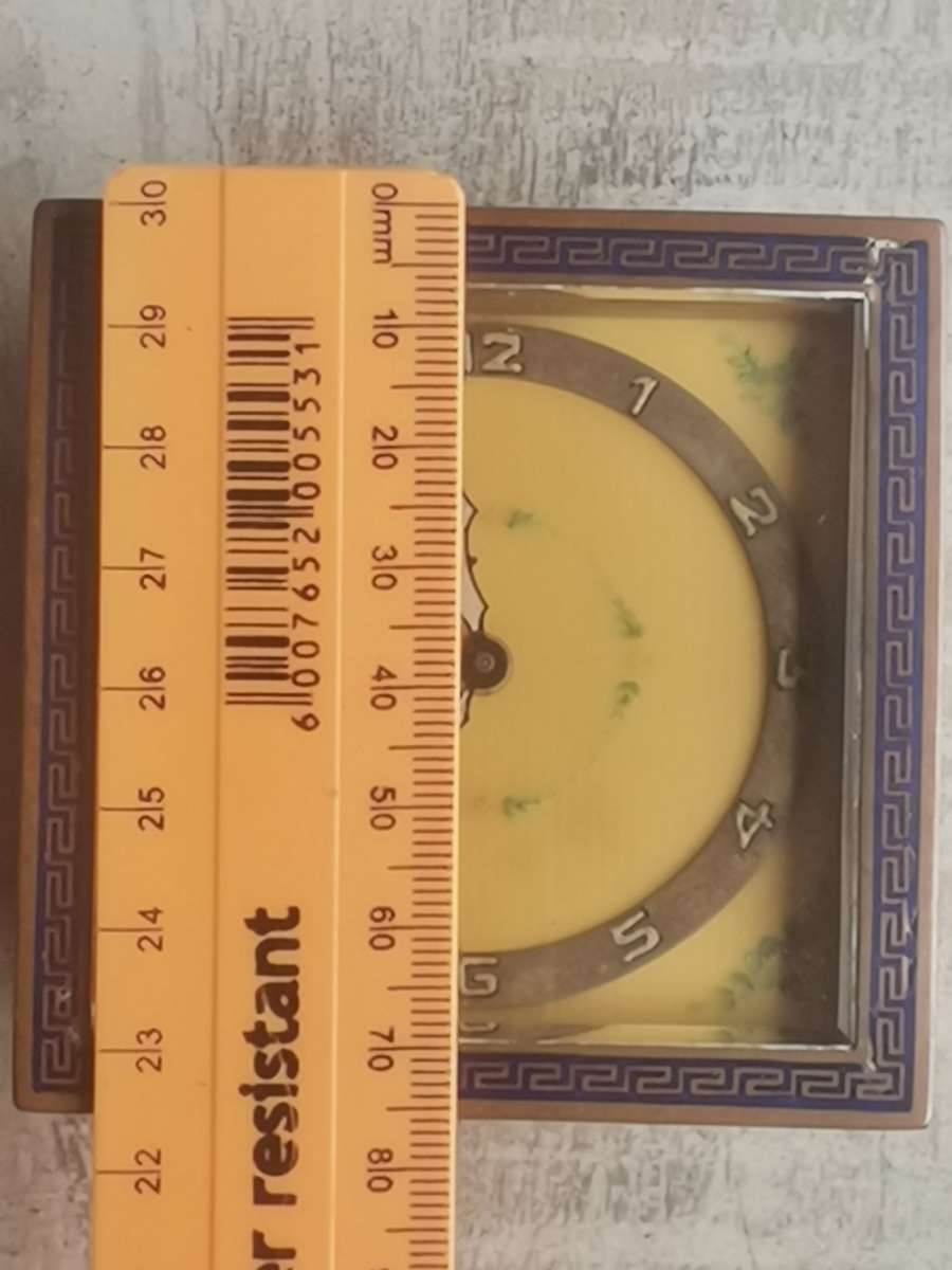 VINTAGE KIENZLE 8 DAY DESK CLOCK IN EXCELLENT WORKING CONDITION