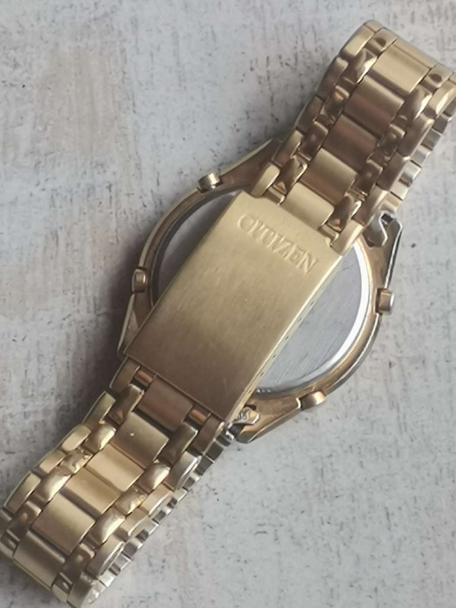 MENS GOLD CITIZEN CHRONOGRAPH WATCH IN EXCELLENT WORKING CONDITION