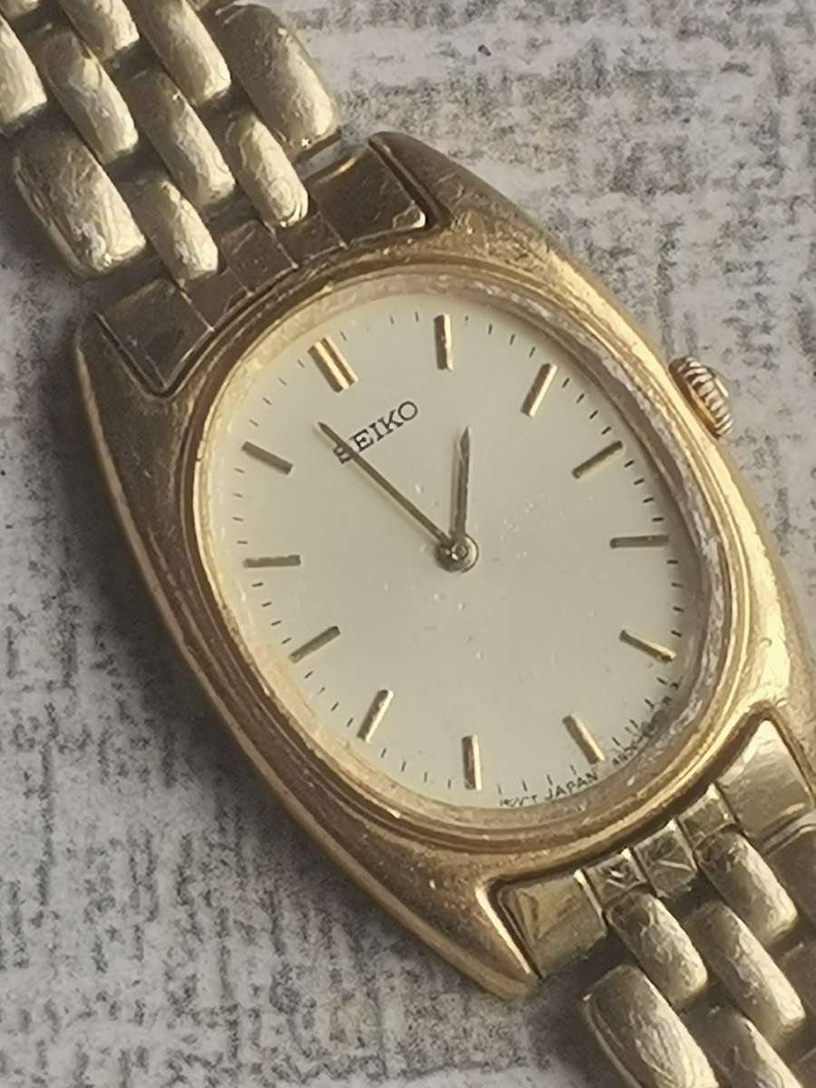 STUNNING LADIES SEIKO GOLD PLATED WATCH IN EXCELLENT WORKING CONDITION