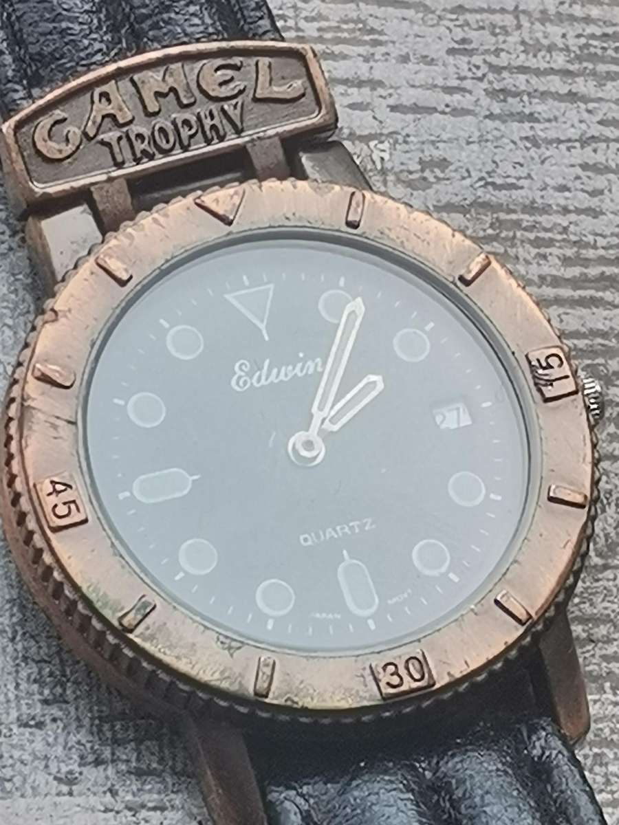 MENS VINTAGE EDWIN CAMEL WATCH IN EXCELLENT WORKING CONDITION