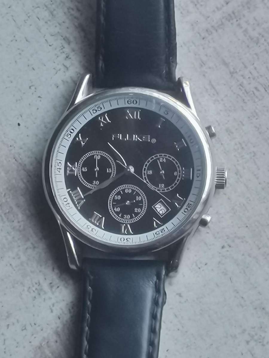 MENS FLUKE CHRONOGRAPH WATCH IN EXCELLENT WORKING CONDITION