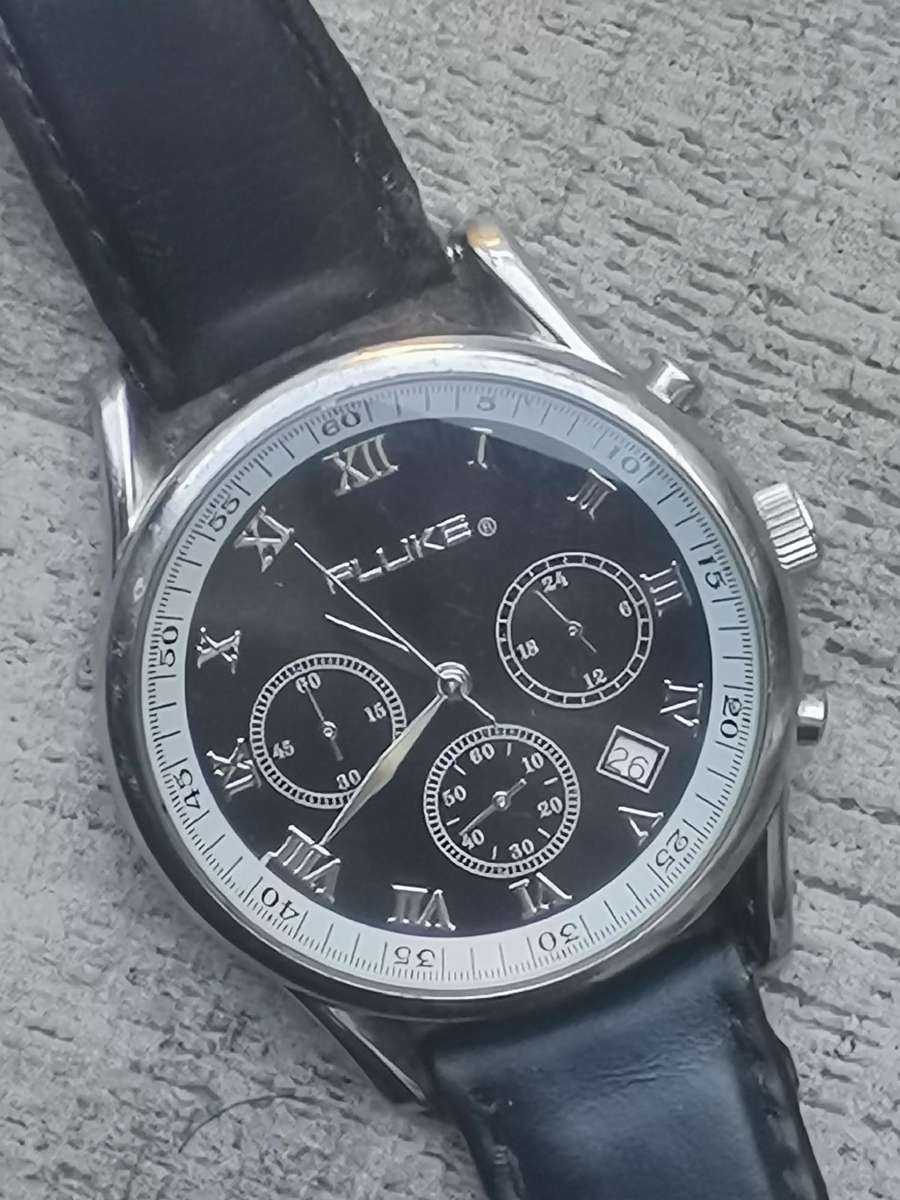 MENS FLUKE CHRONOGRAPH WATCH IN EXCELLENT WORKING CONDITION