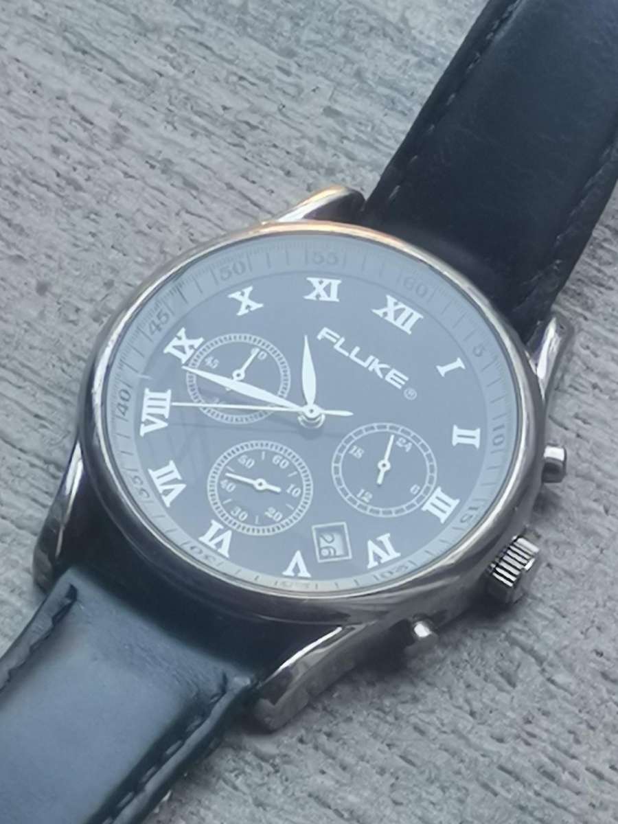 MENS FLUKE CHRONOGRAPH WATCH IN EXCELLENT WORKING CONDITION