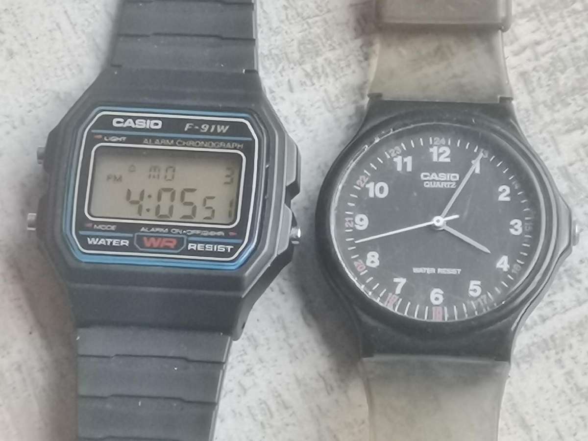 Men's Casio watches - bidding for both