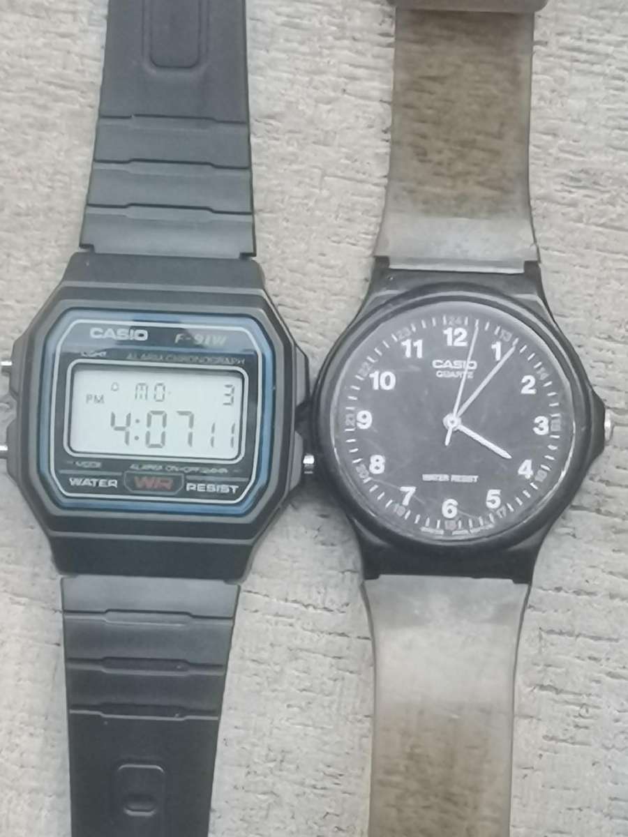 Men's Casio watches - bidding for both
