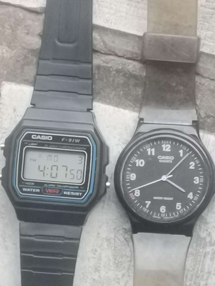 Men's Casio watches - bidding for both