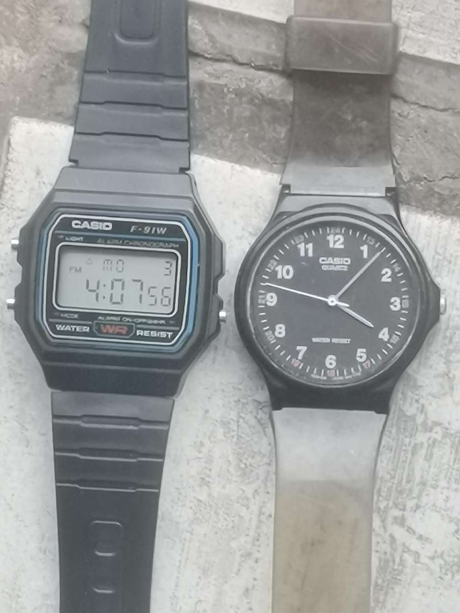 Men's Casio watches - bidding for both