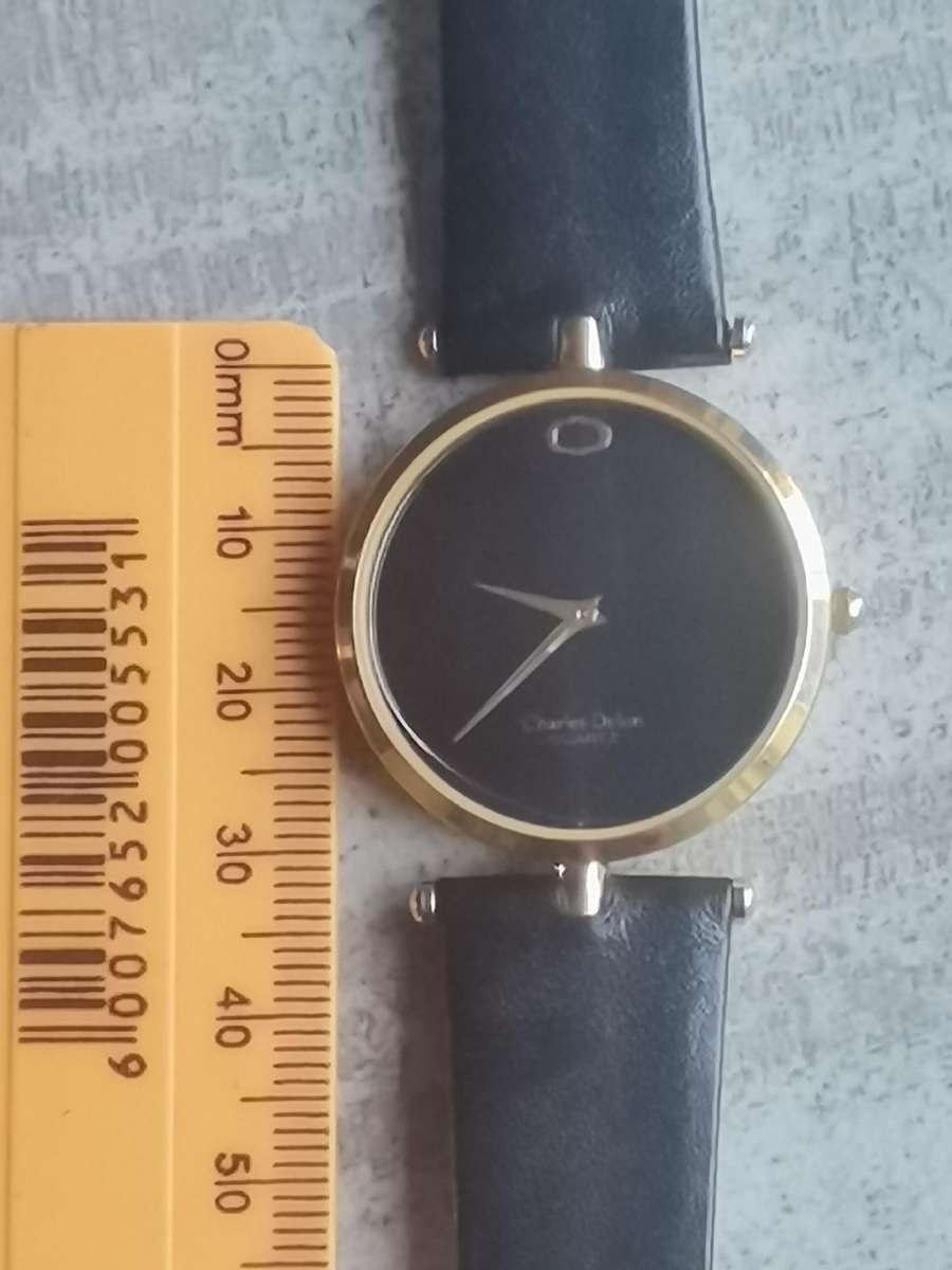 LADIES CHARLES DELON 24K GOLD PLATED WATCH IN EXCELLENT WORKING CONDITION