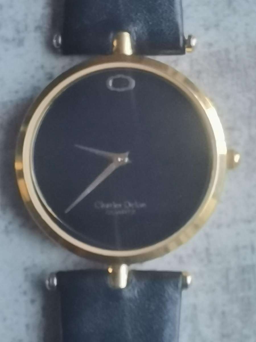 LADIES CHARLES DELON 24K GOLD PLATED WATCH IN EXCELLENT WORKING CONDITION