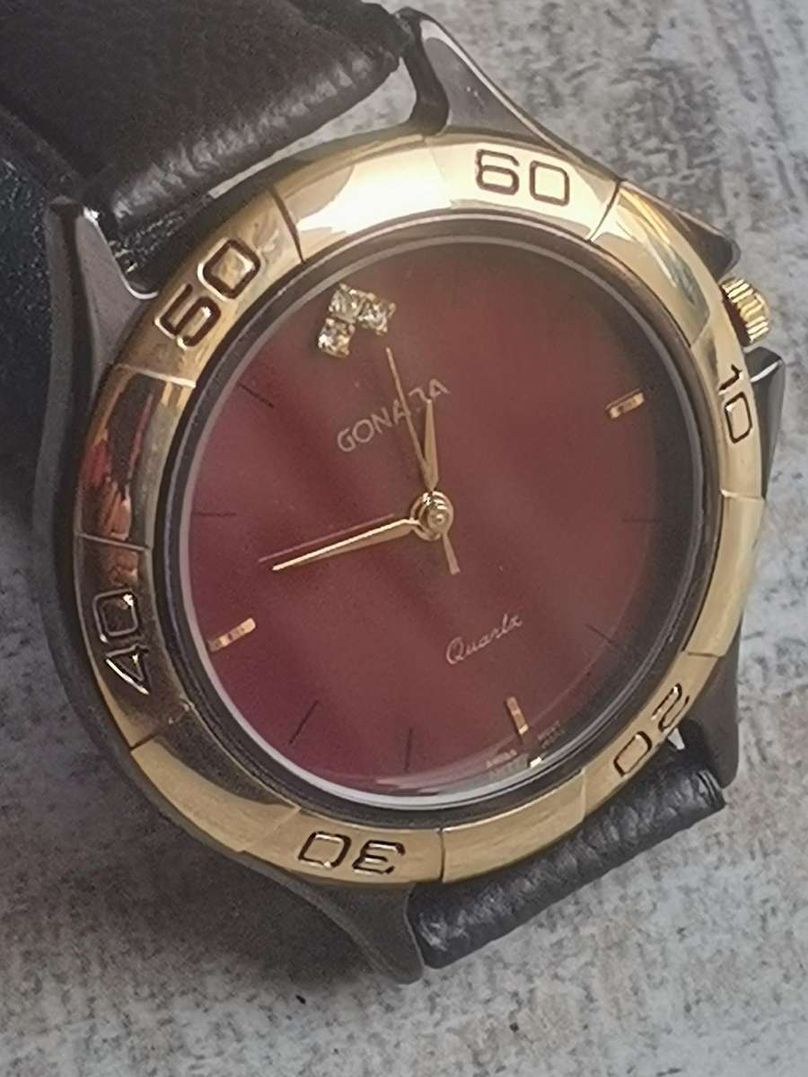 ELEGANT LADIES GONAJA GOLD PLATED WATCH IN EXCELLENT WORKING CONDITION