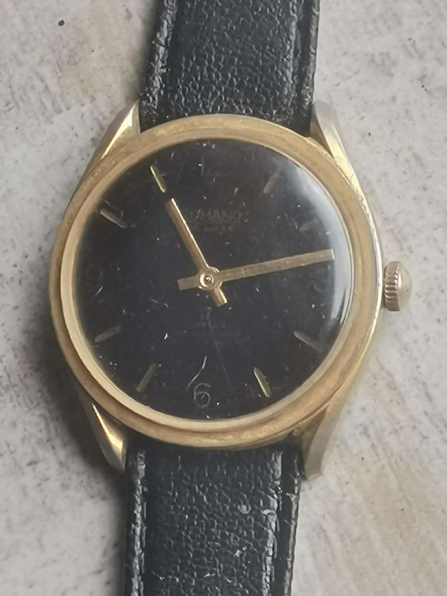 VINTAGE MENS ROMANO DELUXE 17 JEWELS WATCH IN EXCELLENT WORKING CONDITION