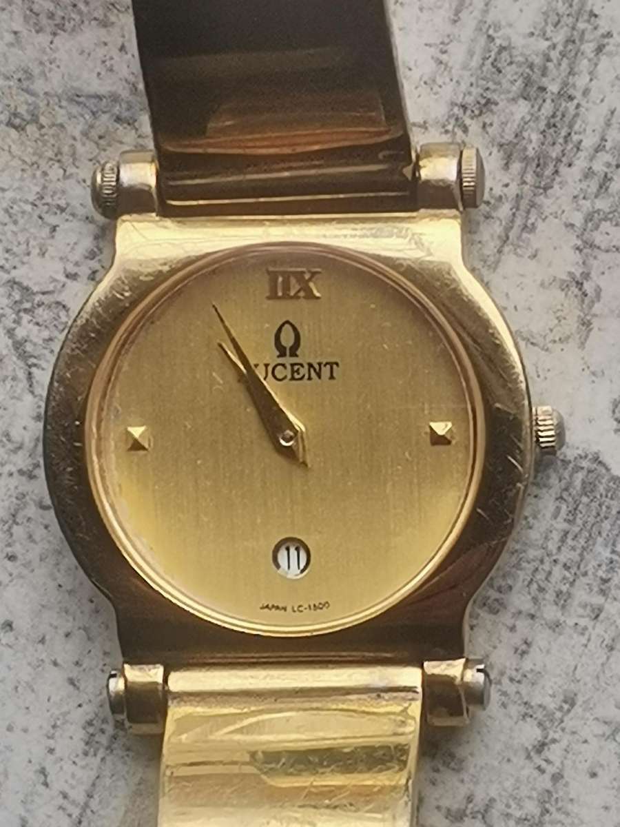LADIES LUCENT GOLD PLATED WATCH IN EXCELLENT WORKING CONDITION