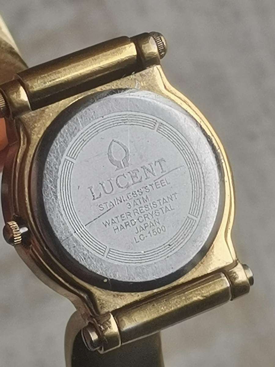 LADIES LUCENT GOLD PLATED WATCH IN EXCELLENT WORKING CONDITION