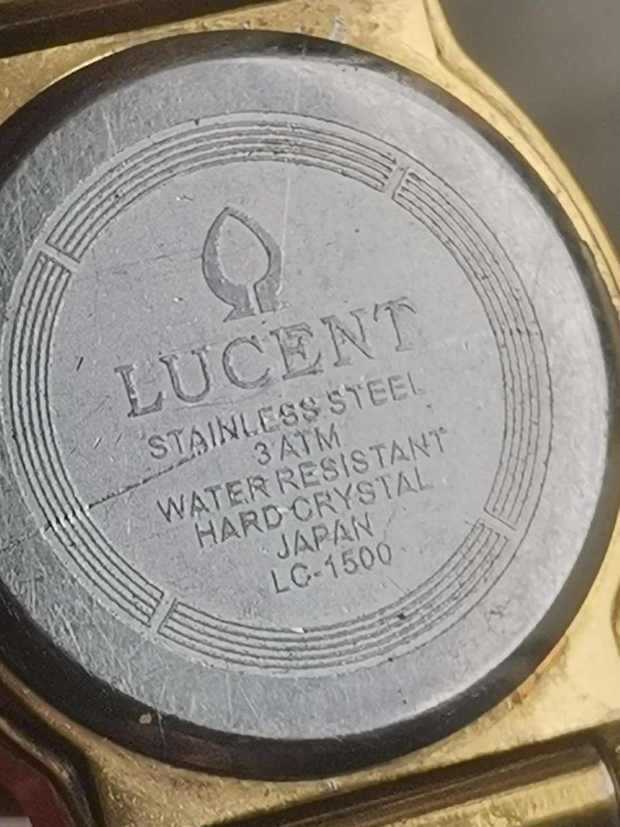 LADIES LUCENT GOLD PLATED WATCH IN EXCELLENT WORKING CONDITION