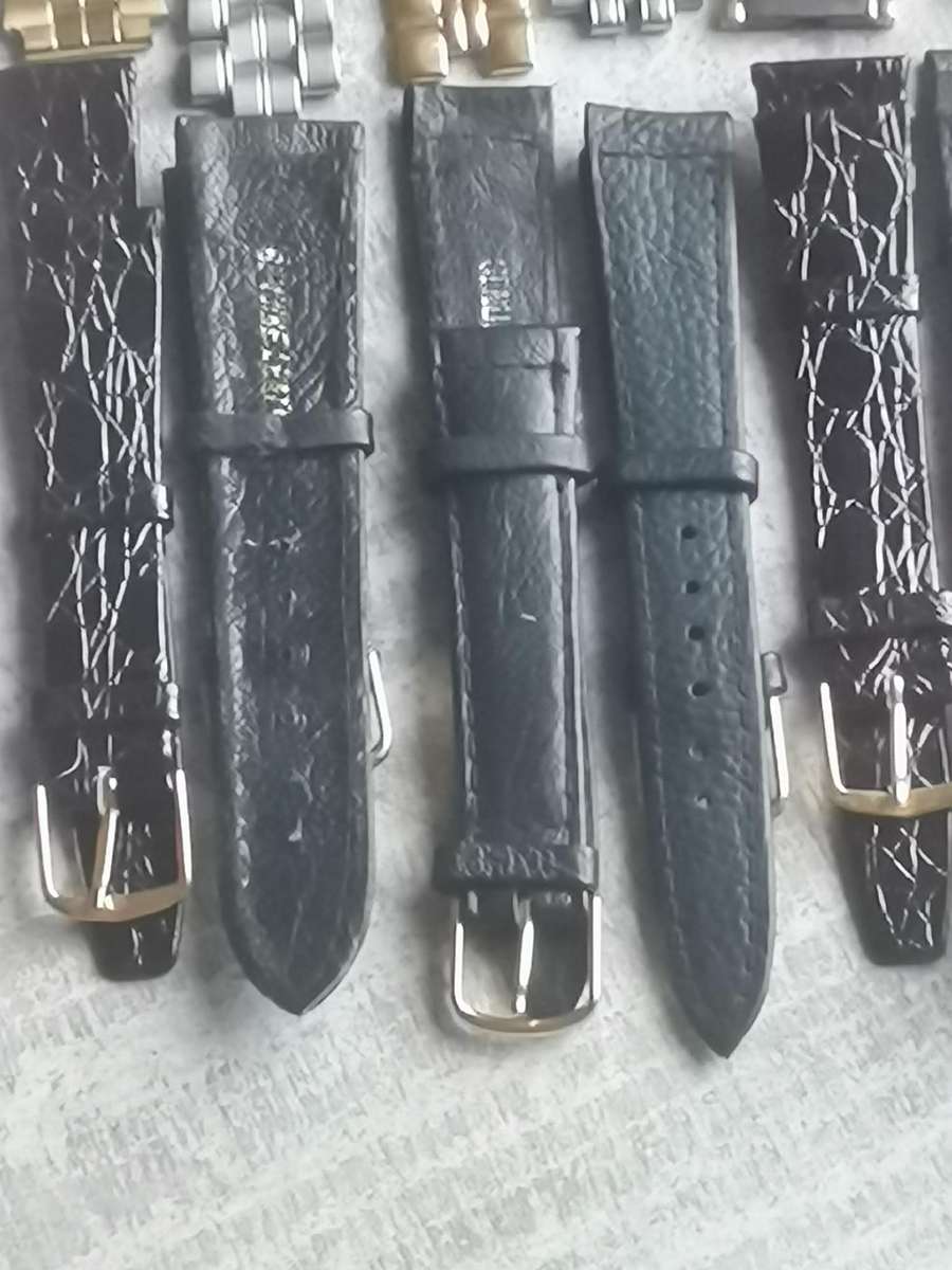 20 x WATCH STRAP COLLECTION - 10 STEEL + 10 LEATHER BIDDING FOR ALL 20 STRAPS