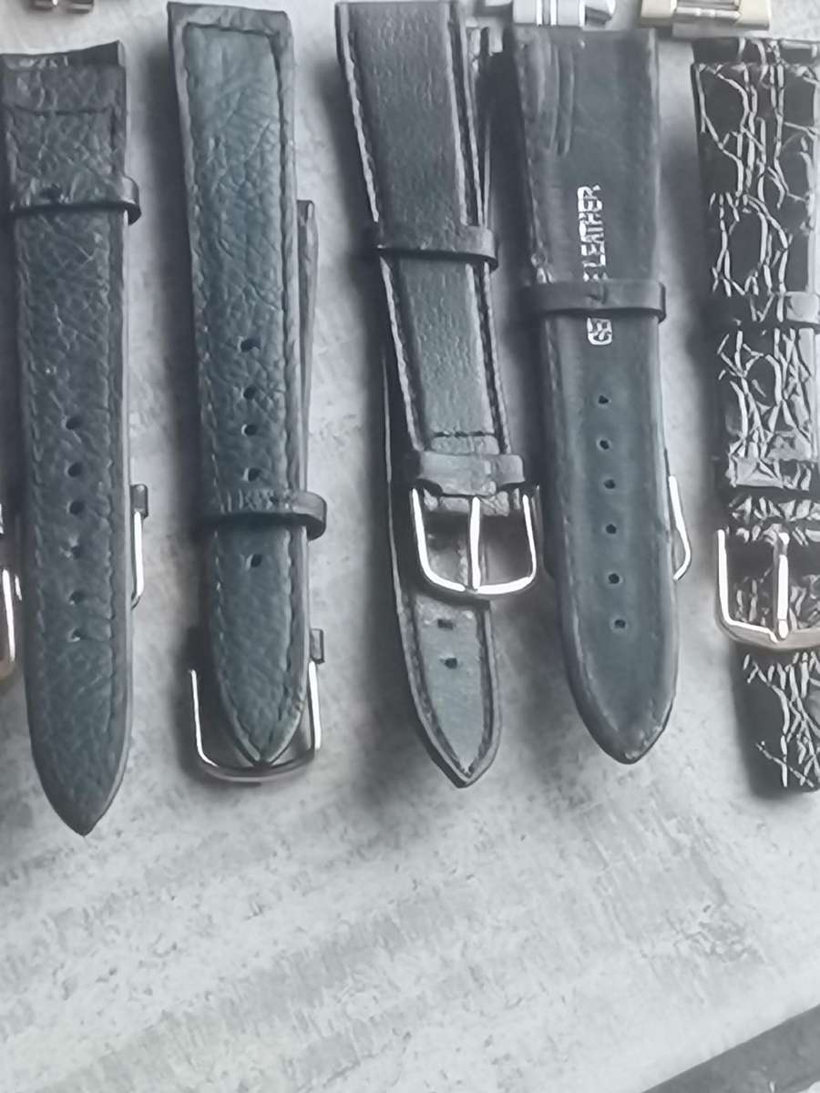 20 x WATCH STRAP COLLECTION - 10 STEEL + 10 LEATHER BIDDING FOR ALL 20 STRAPS