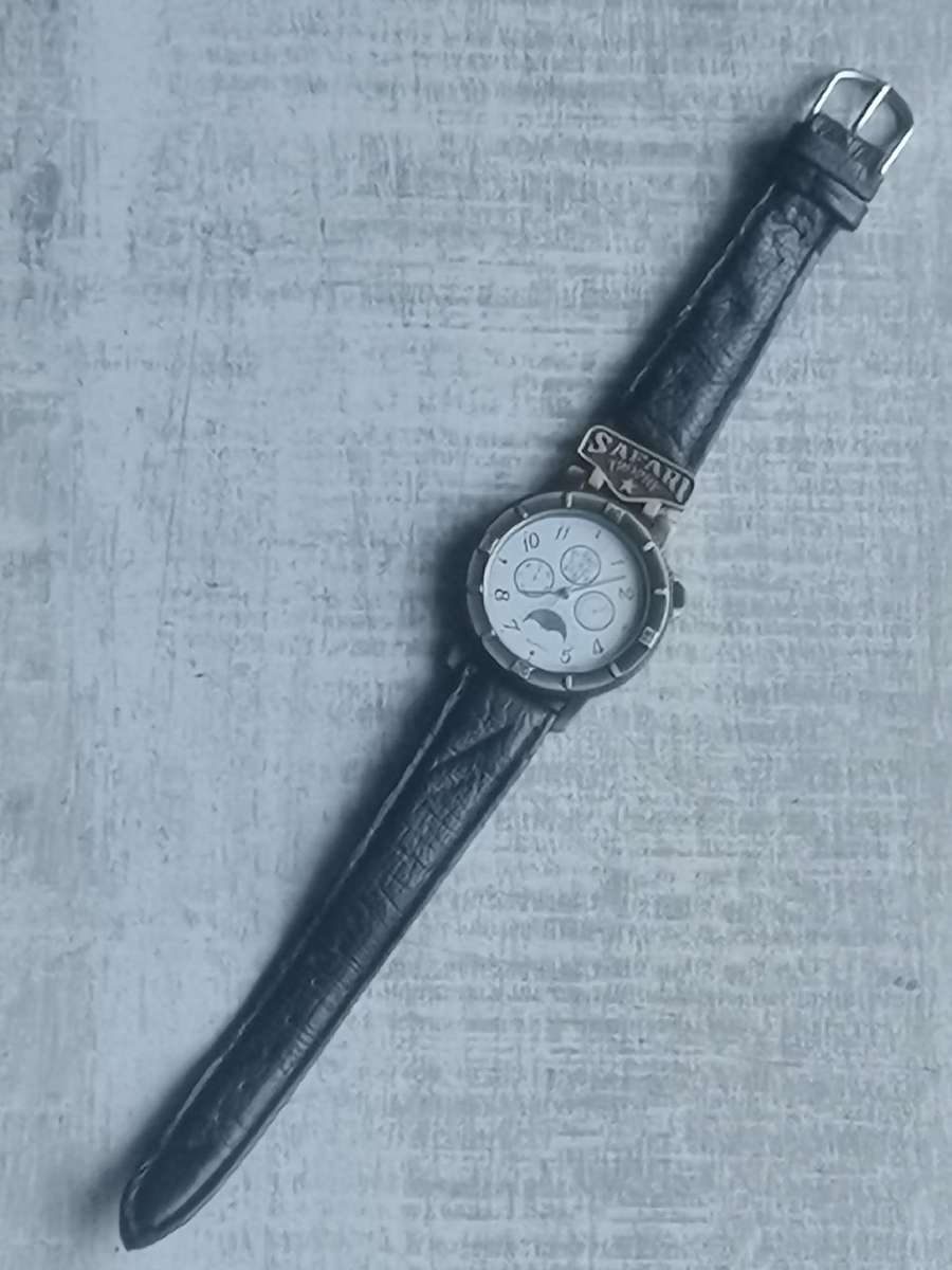 MENS VINTAGE SAFARI TROPHY WATCH IN EXCELLENT WORKING CONDITION