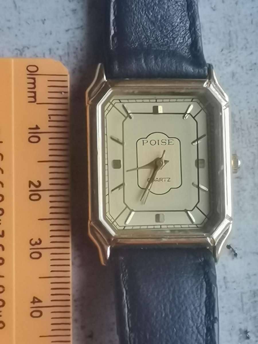 STUNNING LADIES POISE GOLD PLATED WATCH IN EXCELLENT WORKING CONDITION
