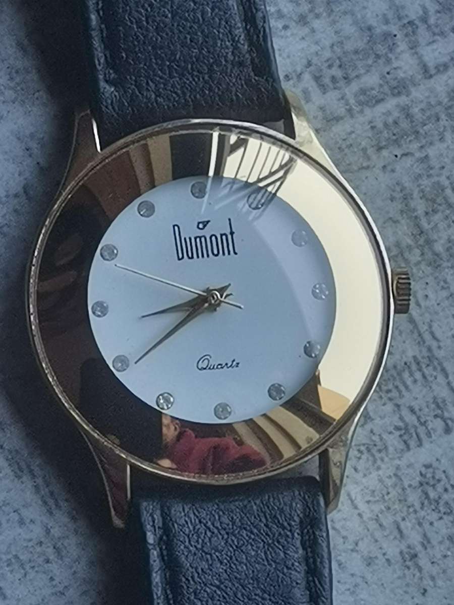 ELEGANT LADIES DUMONT GOLD PLATED WATCH IN EXCELLENT WORKING CONDITION