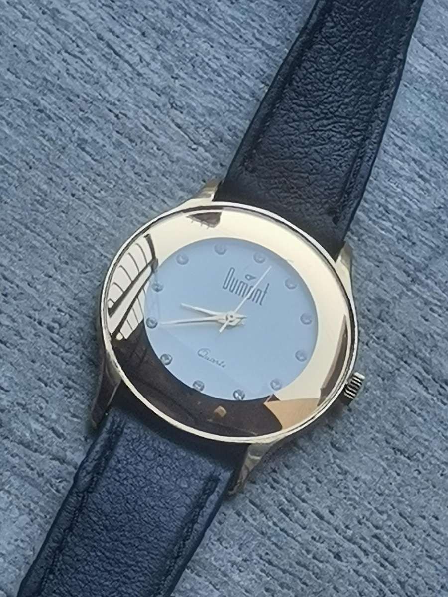ELEGANT LADIES DUMONT GOLD PLATED WATCH IN EXCELLENT WORKING CONDITION