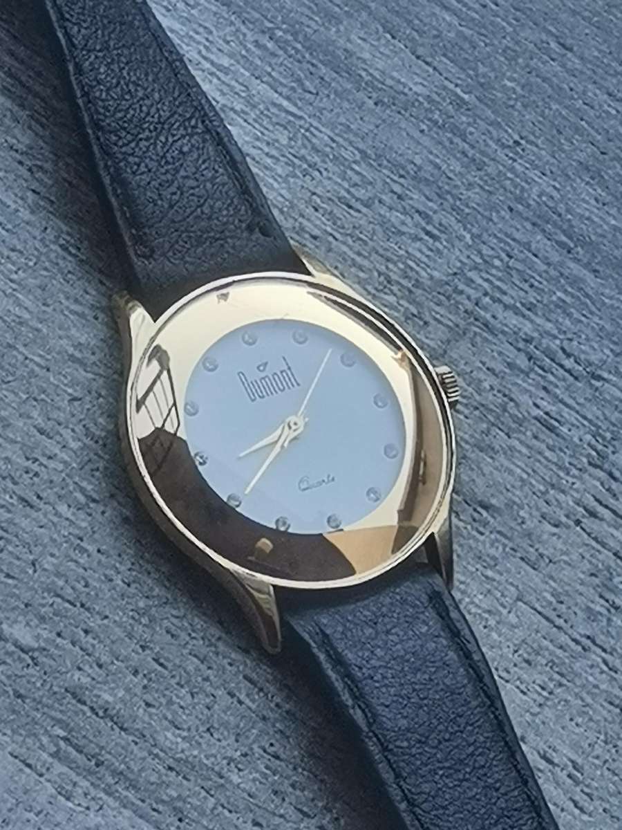 ELEGANT LADIES DUMONT GOLD PLATED WATCH IN EXCELLENT WORKING CONDITION