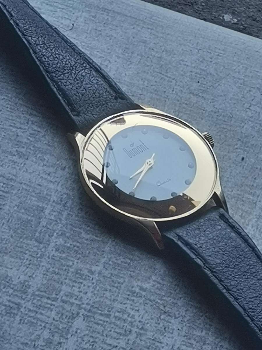 ELEGANT LADIES DUMONT GOLD PLATED WATCH IN EXCELLENT WORKING CONDITION